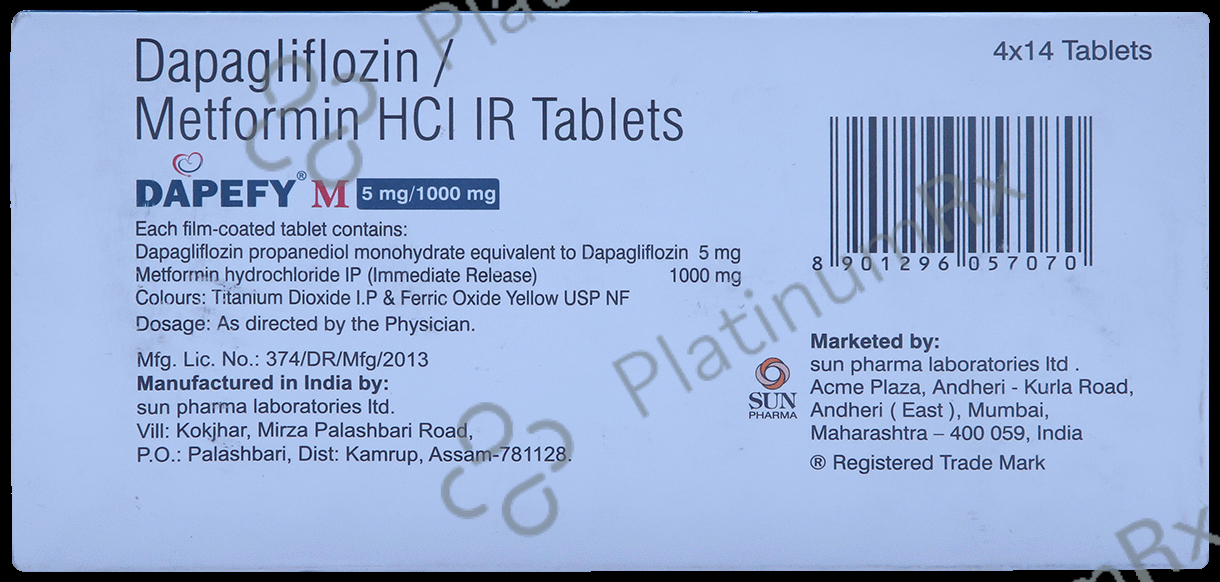 Dapefy M 5mg/1000mg Tablet