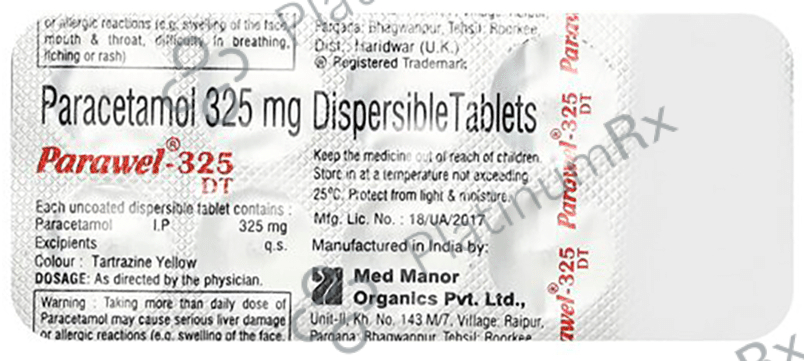 Parawel 325mg Tablet 10s