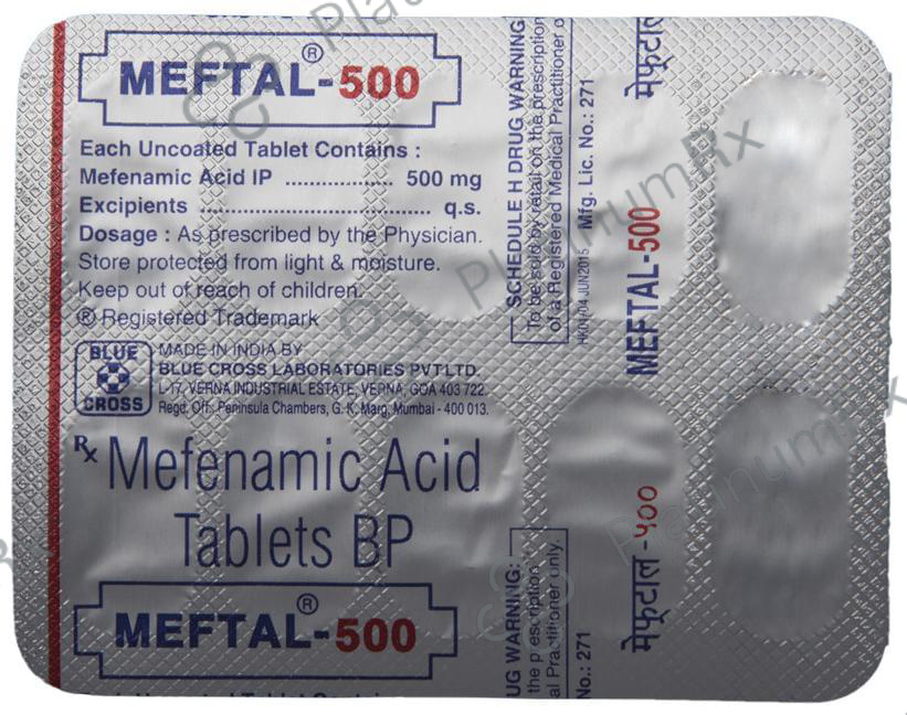 Meftal 500mg Tablet 10s