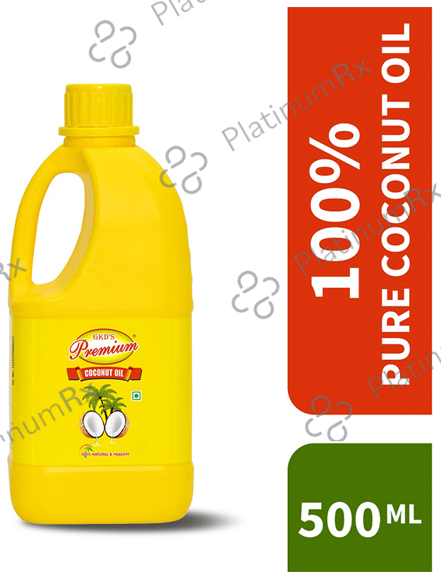 GKD Premium 100% Pure Coconut Oil Yellow 500 ml