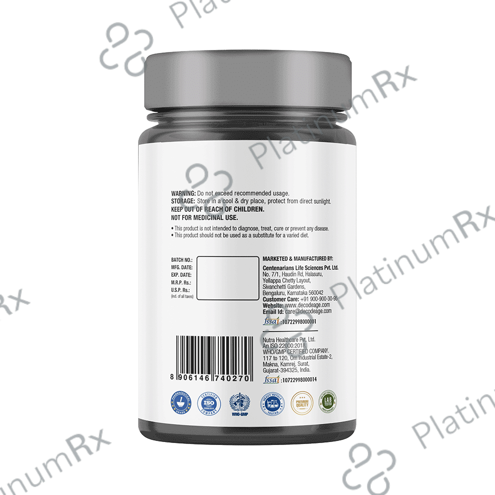 Decode Age Caffeine-Free Pre-workout supplements- Improve Focus, Energy, Endurance & Stamina