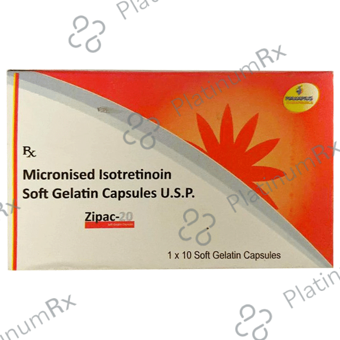 Zipac 20mg Soft Gelatin Capsule 10s