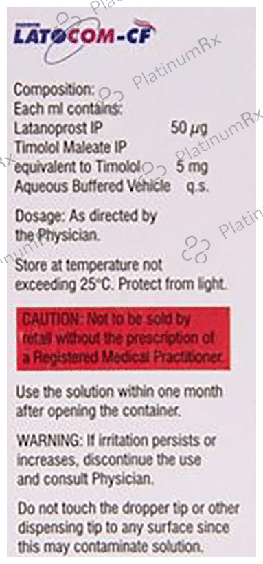 Latocom CF 50/5mg Eye Drop 1s