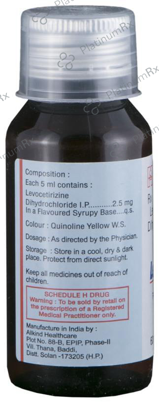 Levocet 2.5mg Syrup 60ml