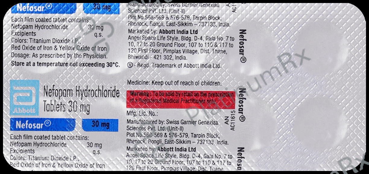 Nefosar 30mg Tablet 10s