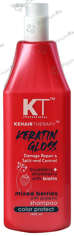 KT Professional Kehair Therapy Keratin Gloss Shampoo 1000 ml