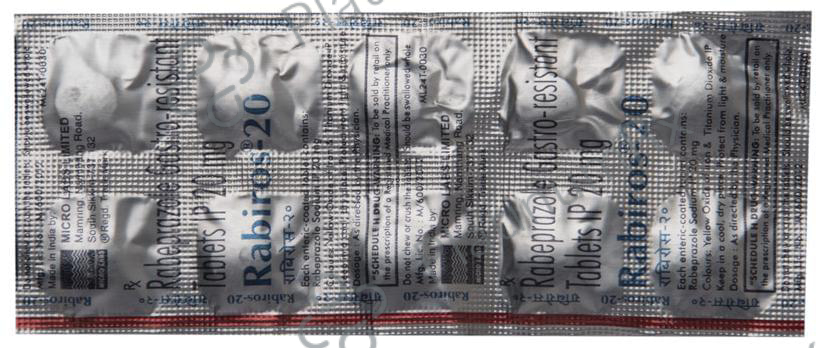 Rabiros 20mg Tablet 10s