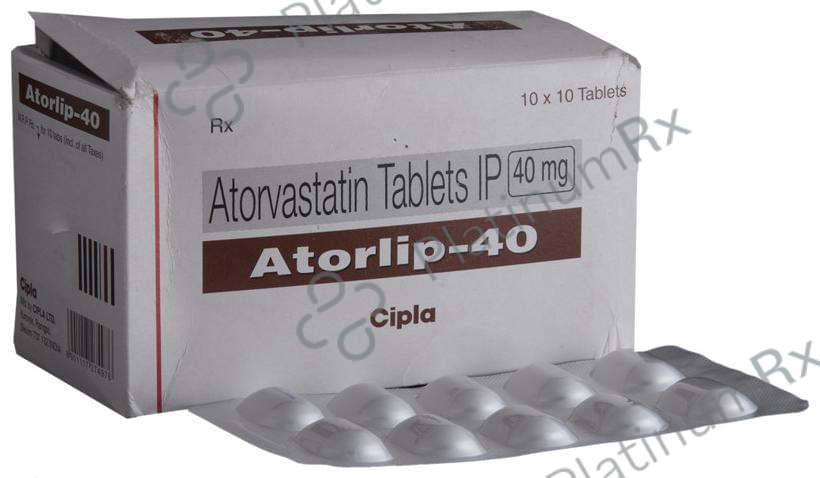 Atorlip 40mg Tablet 10s