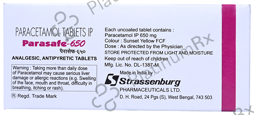 Parasafe 650 Tablet 10 tablets