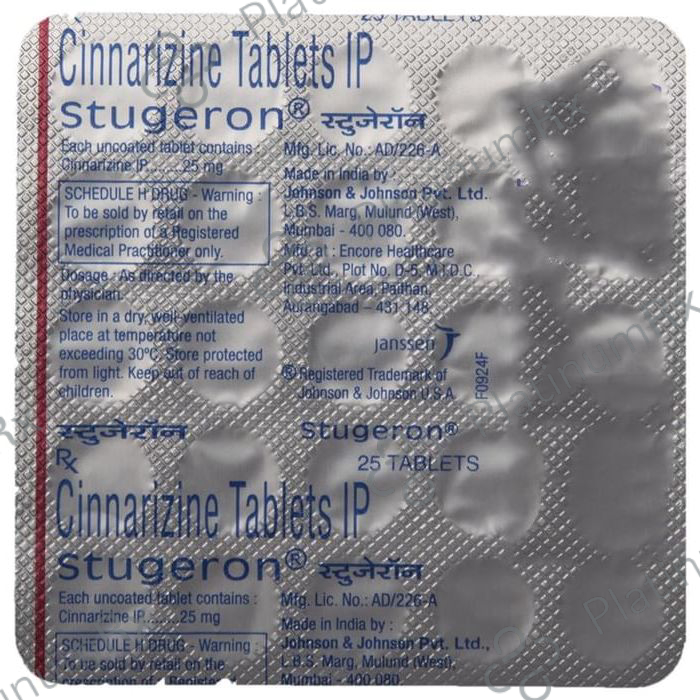 Stugeron 25mg Tablet 25s