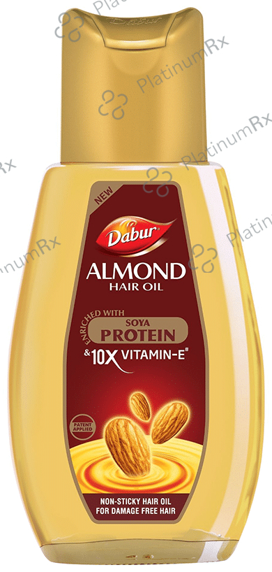 Dabur Almond Hair Oil with Soya Protein & Vitamin E - For Damage Free Hair 290 ml