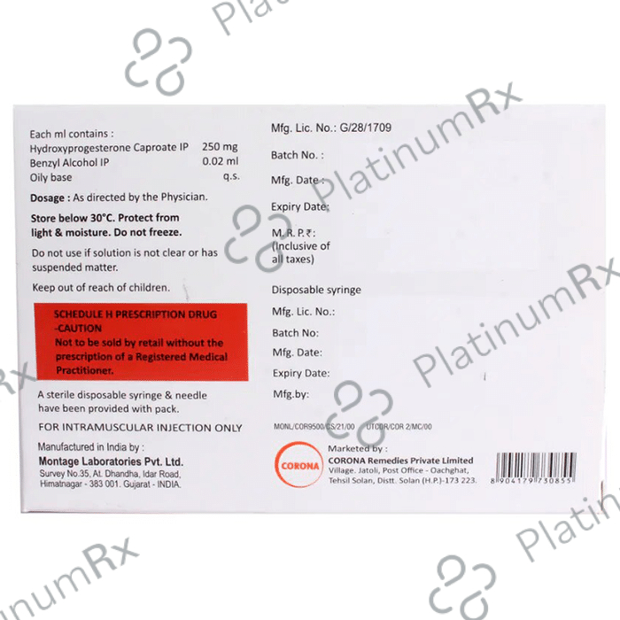 Cor 9 500mg/2ml Injection 1s