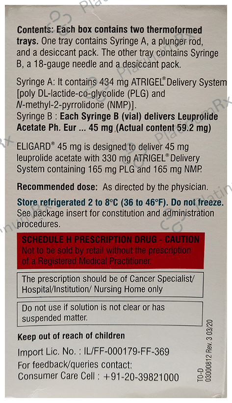 Eligard 45mg Suspension for Injection