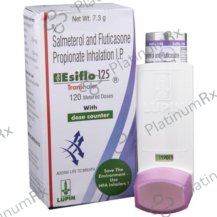 Esiflo Hfa 125/25mcg Transhaler 120MDI