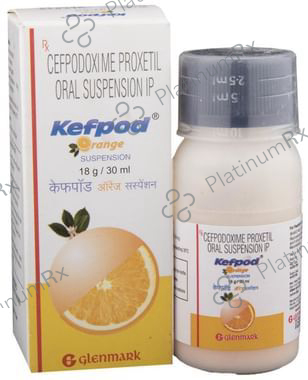 Kefpod 50mg Oral Suspension Orange 30ml