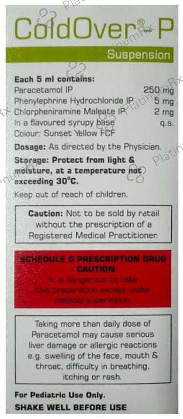 Coldover-P Oral Suspension Orange
