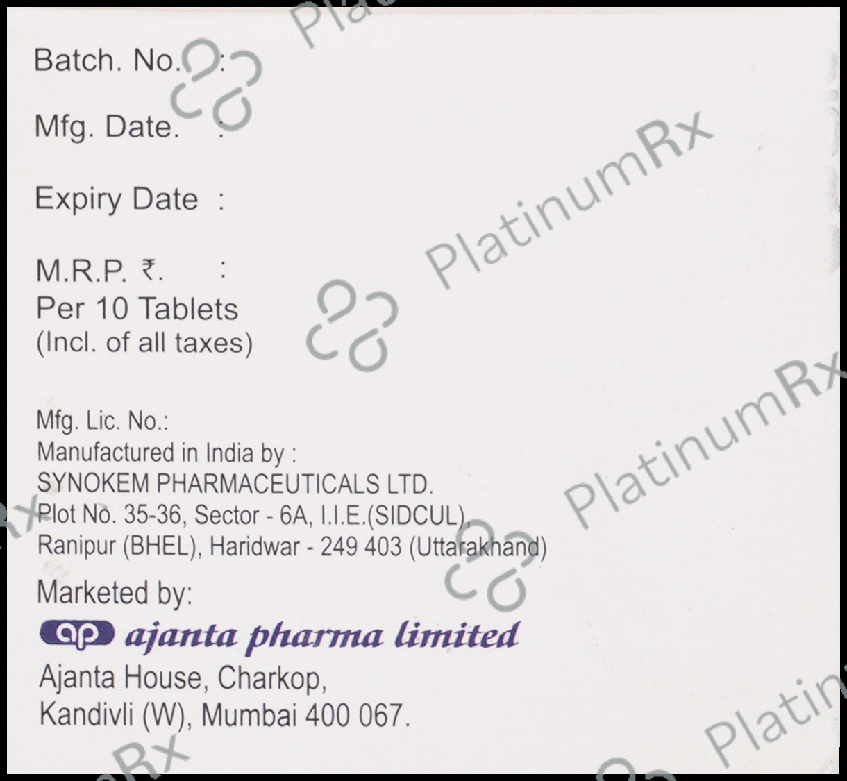 Bilanix Forte 40mg Tablet 10s