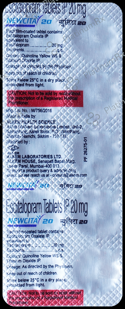Newcita 20mg Tablet 10s