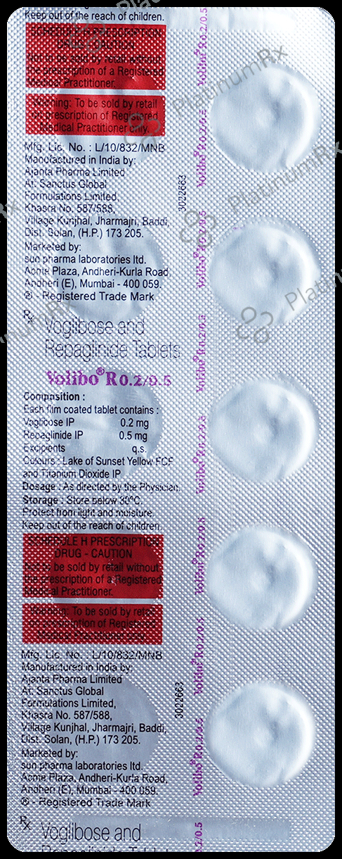 Volibo R 0.5/0.2mg Tablet 10s
