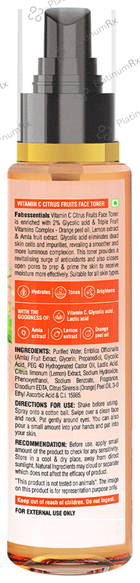 Fabessentials Vitamin C Citrus Fruits Face Toner