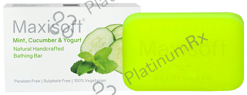 Maxisoft Mint, Cucumber & Yogurt Bathing Bar (75gm Each) 3 units