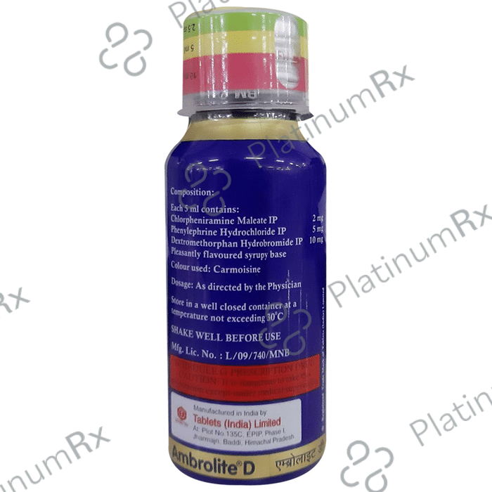 Ambrolite D Syrup 60ml