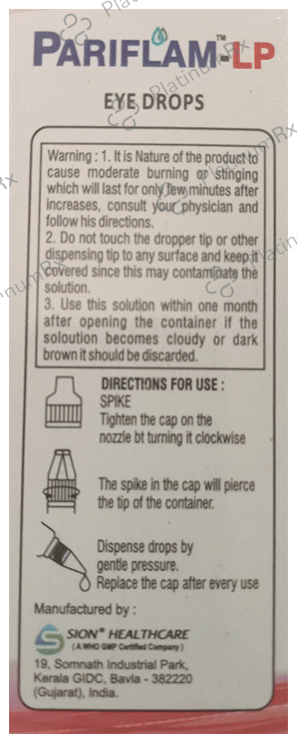 Pariflam LP Eye Drop