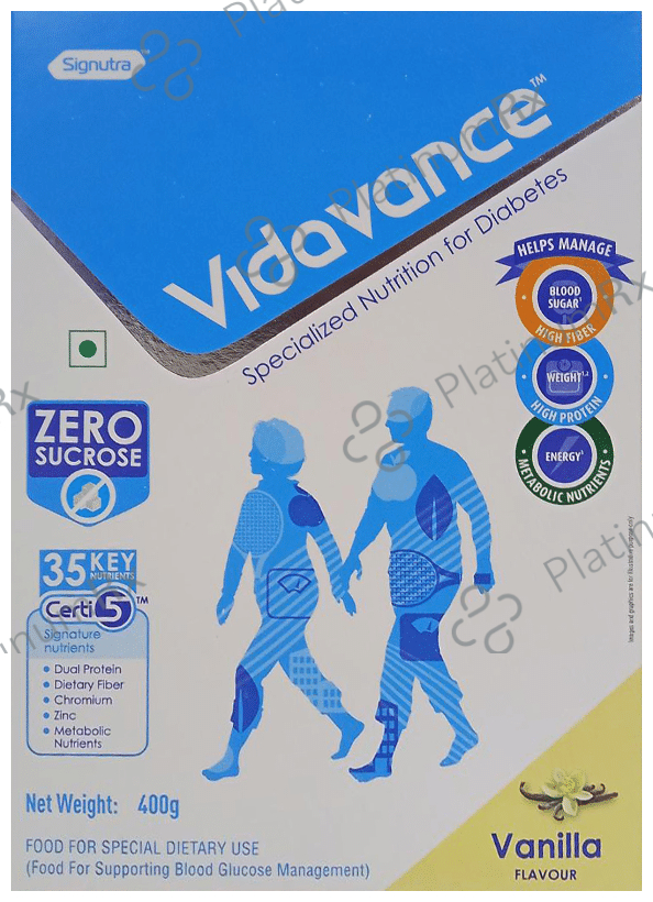 Vidavance Diabetes Vanilla Powder 400gm