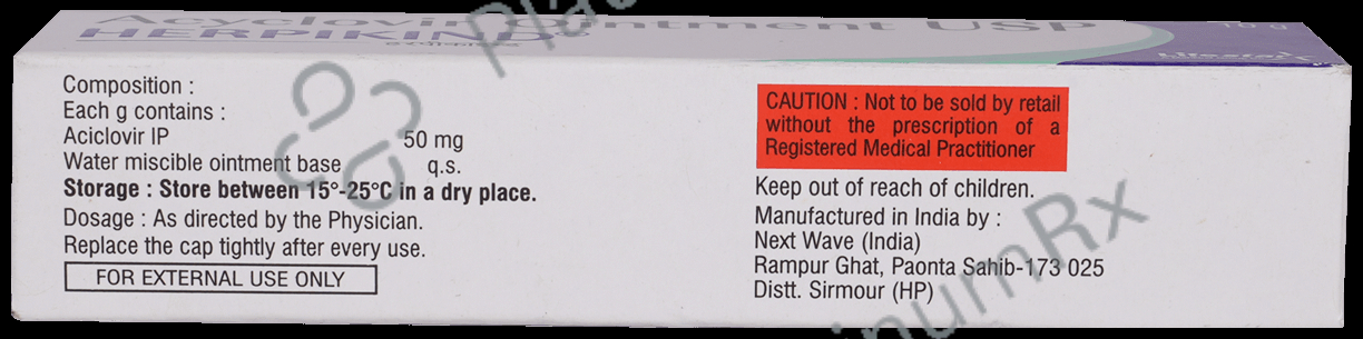 Herpikind 5% Ointment 10gm