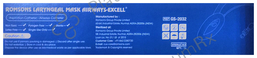 Romsons Laryngeal Mask Airways-Excell