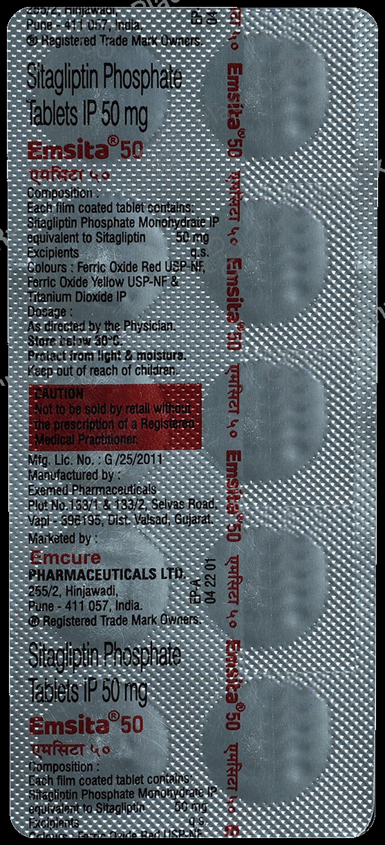 Emsita 50mg Tablet 10s