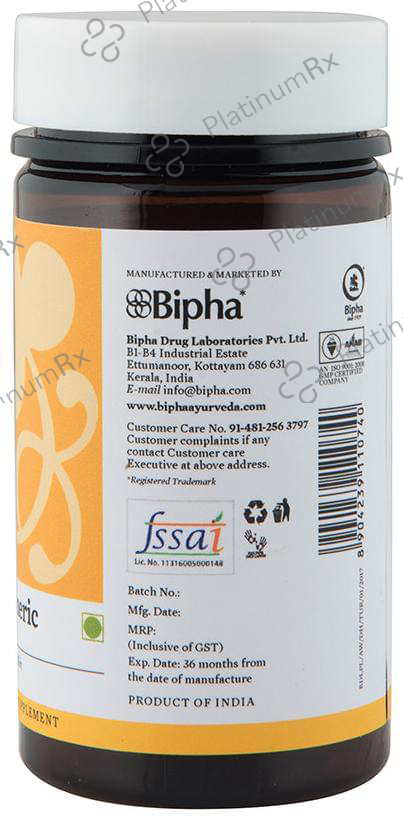 Bipha Ayurveda Herbionics Turmeric 400mg Capsule