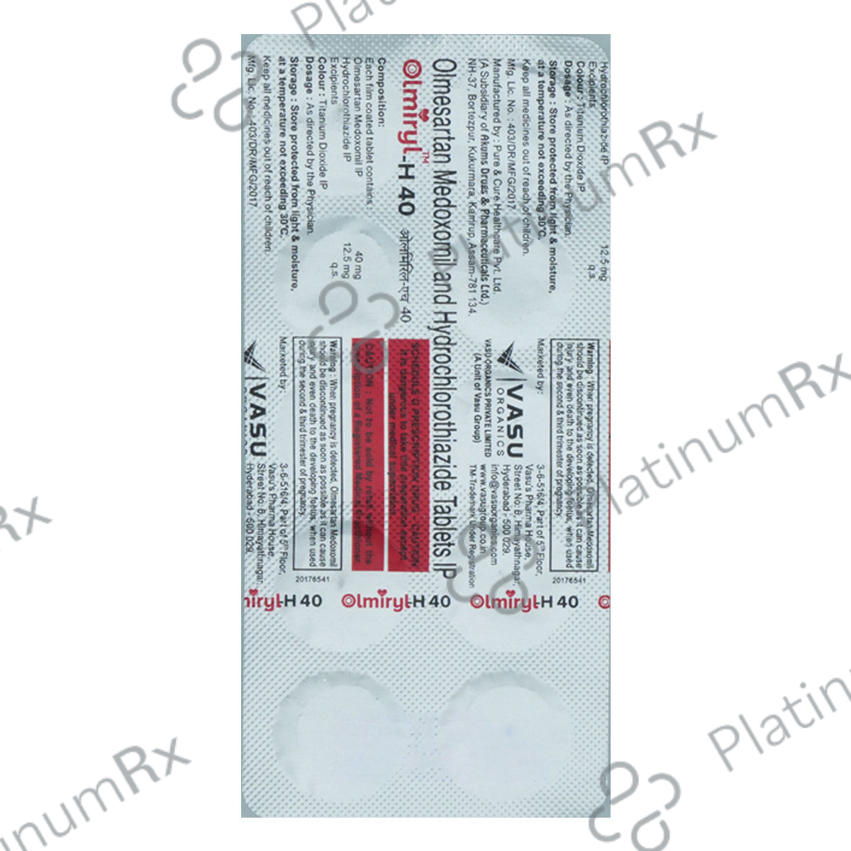 Olmiryl H 40mg Tablet 10s