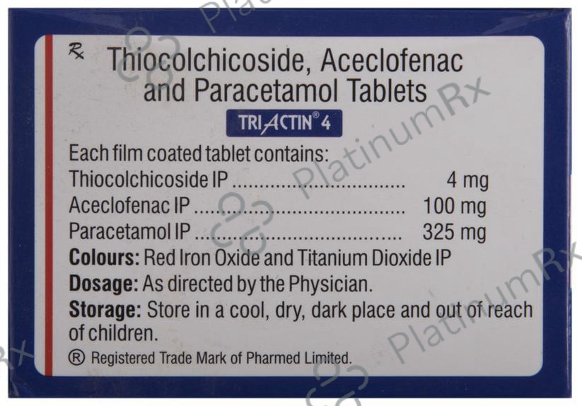 Triactin 4 100/325/4mg Tablet 10s