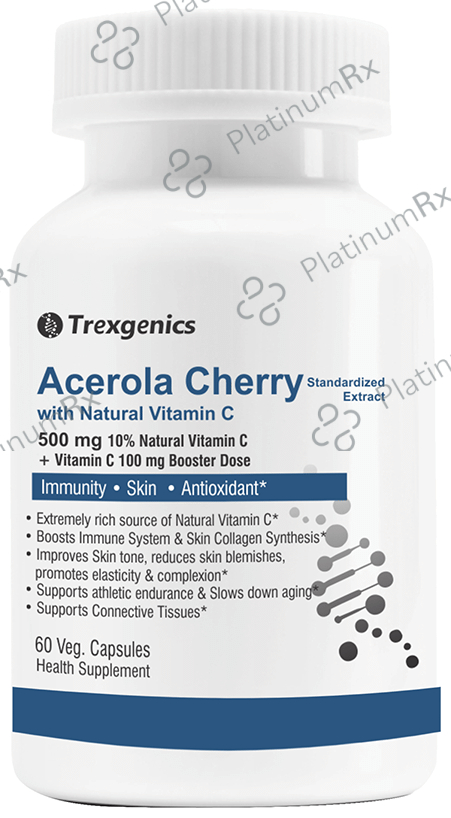 Trexgenics Acerola Cherry with Natural Vitamin C Veg. Capsules