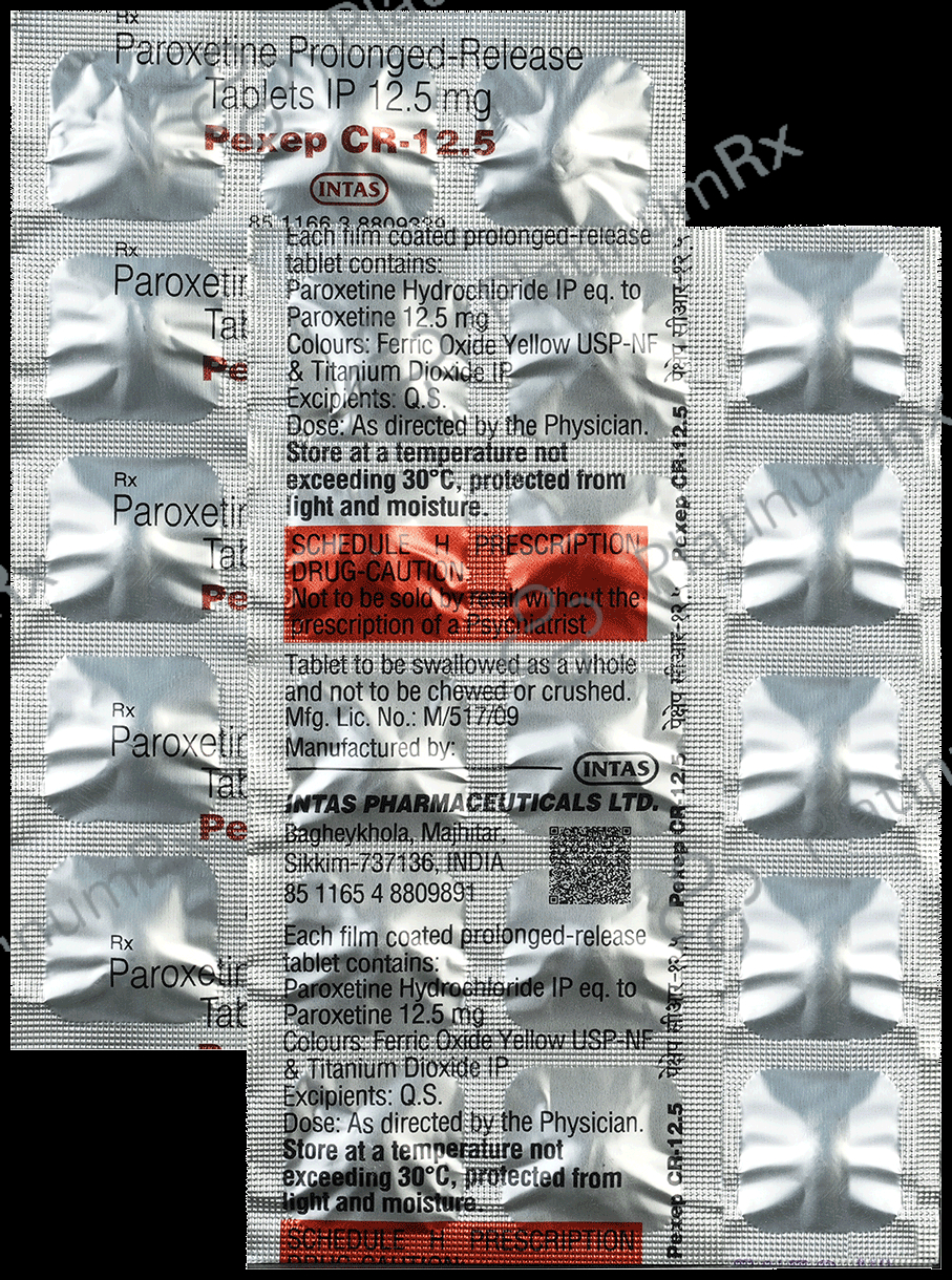 Pexep CR PR 12.5mg Tablet 15s
