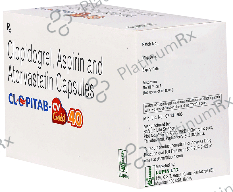 Clopitab CV Gold 40/75/75mg Capsule 10s
