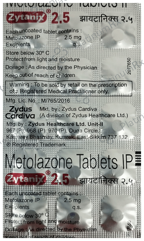 Zytanix 2.5mg Tablet 15s