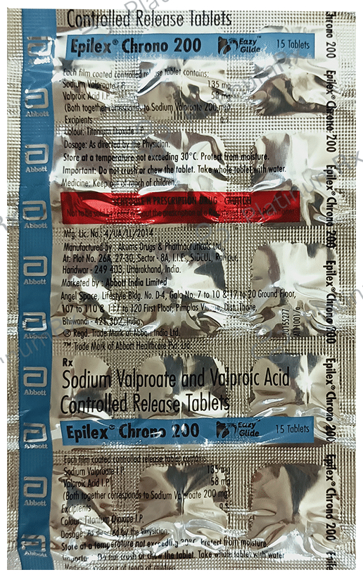 Epilex Chrono 200 133.5/58mg Tablet CR 15s