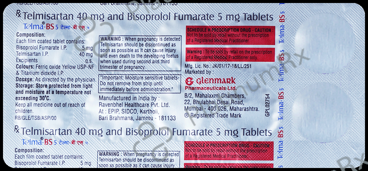 Telma BS 5mg Tablet 10s
