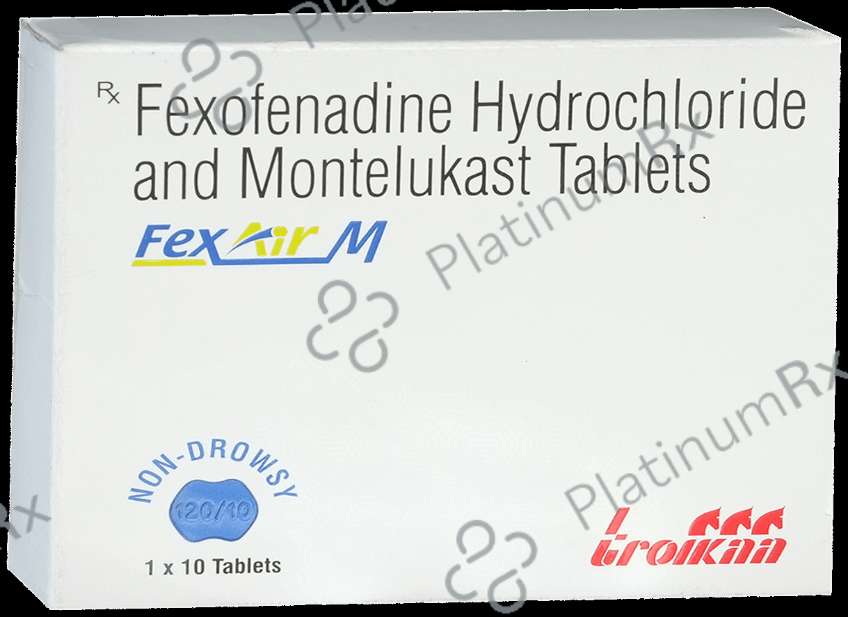 Fexair M 10mg/120mg Tablet