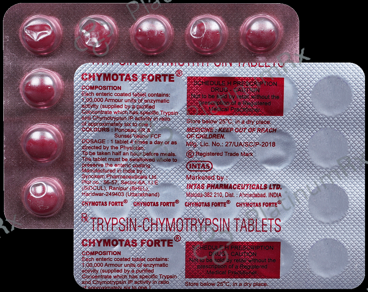 Chymotas Forte 100000IU Tablet 20s