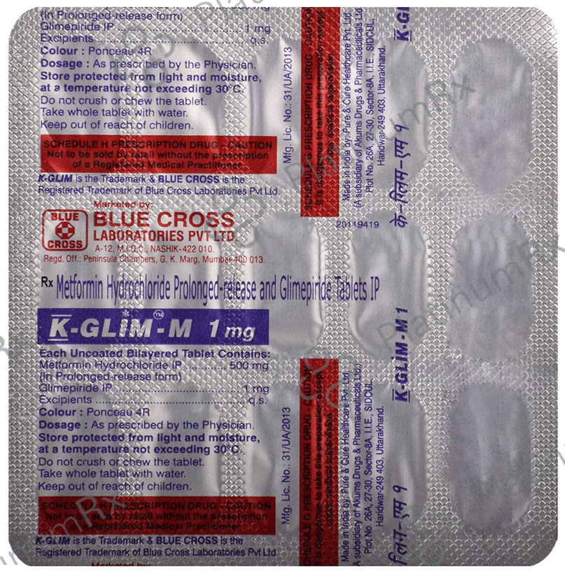K Glim M 1/500mg Tablet PR 15s