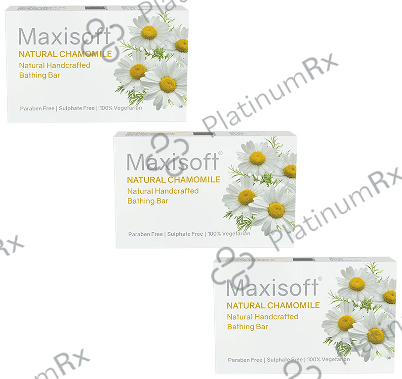 Maxisoft Natural Chamomile Bathing Bar (75gm Each) 3 units