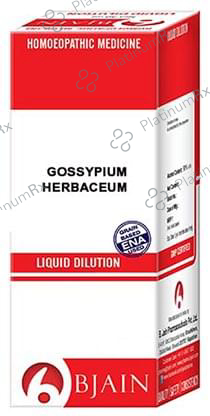 Bjain Gossypium Herbaceum Dilution 12 CH 12 ml