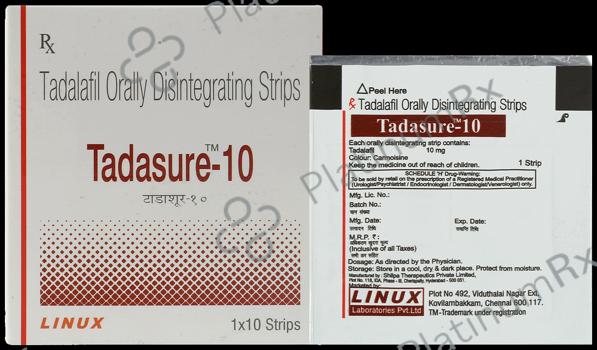 Tadasure 10mg Orally Disintegrating Strip 1s
