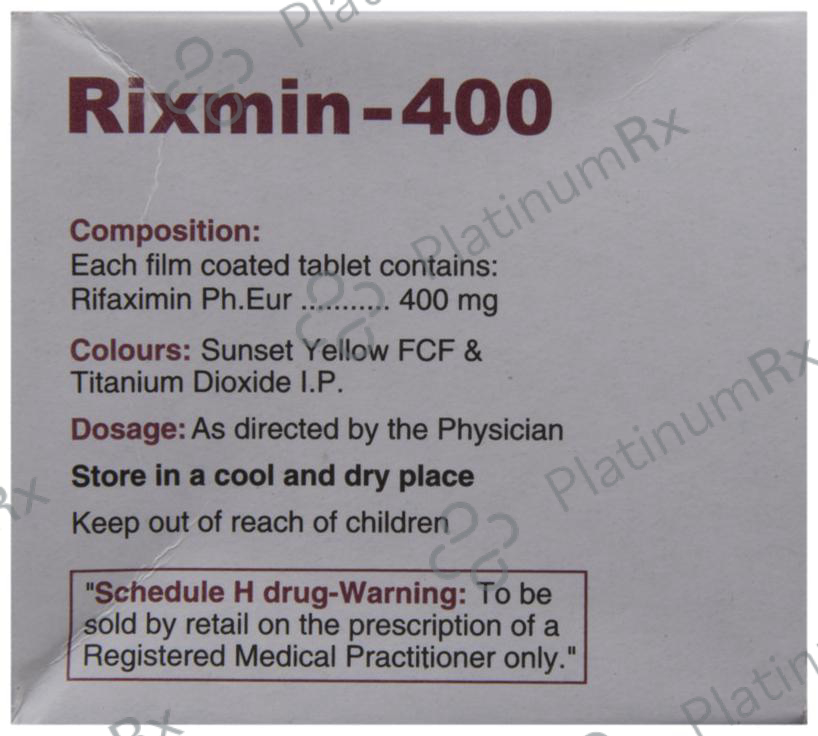 Rixmin 400mg Tablet 10s