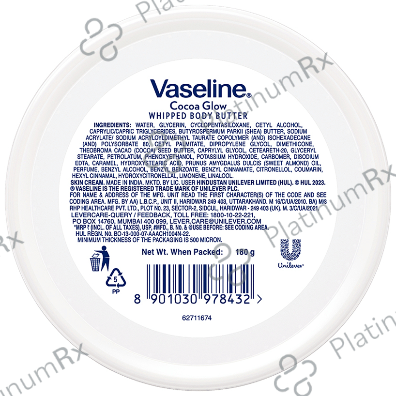 Vaseline Cocoa Glow Whipped Body Butter
