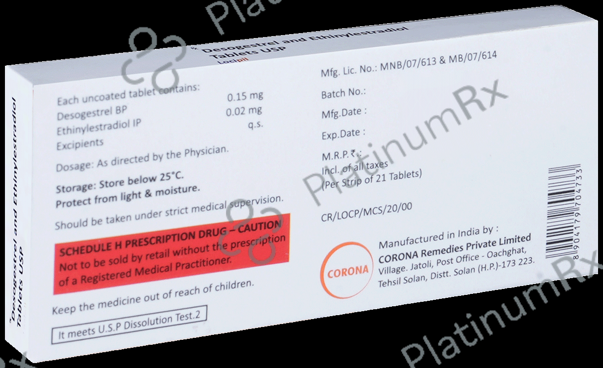 Locipil 0.15/0.02mg Tablet 21s