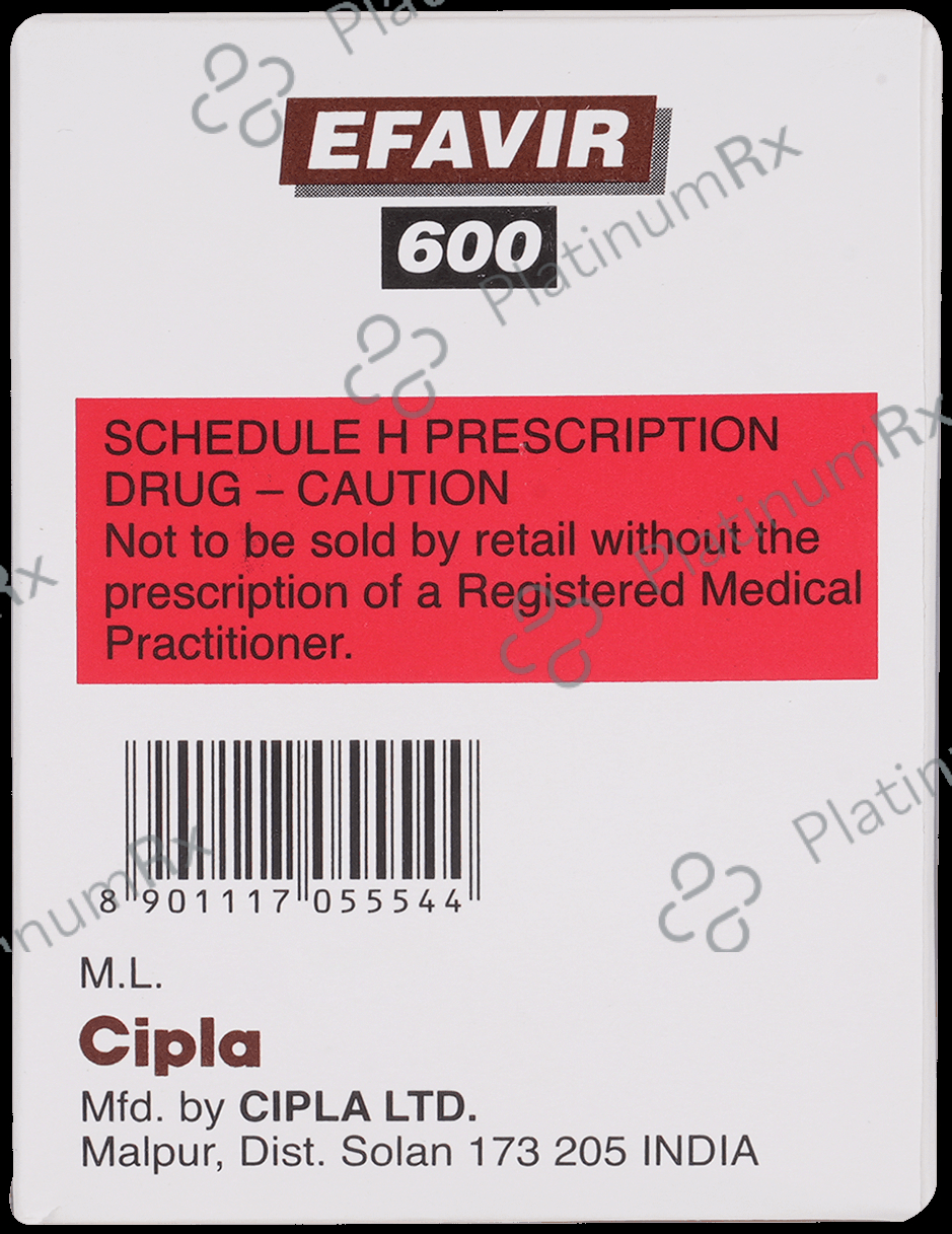 Efavir 600mg Tablet 30s